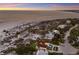 Aerial view of beach house and surrounding area at 16271 N Island Ct, Boca Grande, FL 33921