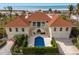 Aerial view of beach house with pool and ocean views at 16271 N Island Ct, Boca Grande, FL 33921