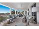 Spacious lanai with seating and stunning ocean views at 16271 N Island Ct, Boca Grande, FL 33921