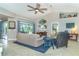 Spacious living area featuring comfortable seating and a view of the backyard at 217 Wayne Rd, Rotonda West, FL 33947