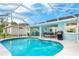 Large screened in pool with plenty of room for lounging at 217 Wayne Rd, Rotonda West, FL 33947