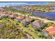 Aerial view of a stunning property located in a beautiful waterfront community at 2744 Mill Creek Rd, Port Charlotte, FL 33953
