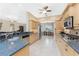 Modern kitchen with ample cabinetry, granite countertops and stainless steel appliances at 3015 Curry Ter, Port Charlotte, FL 33981
