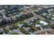 Aerial view of waterfront property with private pool and boat slips at 365 Englewood Isles Pkwy # 3, Englewood, FL 34223