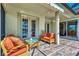 Comfortable patio furniture overlooking the pool at 4233 Grosse Pointe Dr, Port Charlotte, FL 33953
