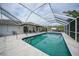 Sparkling screened pool with patio access at 4490 Gillot Blvd, Port Charlotte, FL 33981