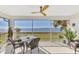 Spacious screened balcony overlooking the water at 4628 Club Dr # H201, Port Charlotte, FL 33953
