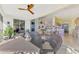 Enjoy water views from this screened balcony, with access to the living area at 4628 Club Dr # H201, Port Charlotte, FL 33953