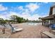Inviting pool area with ample lounge chairs at 660 Linden Dr, Englewood, FL 34223