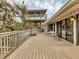 Spacious deck with seating area and upper level access at 7475 Manasota Key Rd, Englewood, FL 34223