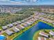 Wide aerial view of the community and surrounding area at 812 Seabrooke Dr, Englewood, FL 34223