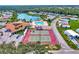 Two well-maintained tennis courts available to residents at 812 Seabrooke Dr, Englewood, FL 34223