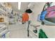 Large walk-in pantry with ample shelving for storage at 900 Oxford Dr, Englewood, FL 34223