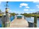 Scenic dock with a bench overlooking the peaceful canal at 10322 Sunbury Dr, Port Charlotte, FL 33981