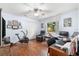 Office features two comfy chairs, a desk and an exercise bike at 10322 Sunbury Dr, Port Charlotte, FL 33981
