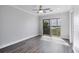 Bedroom with balcony and water views at 10360 Longshore Rd # 66, Placida, FL 33946