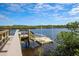 Private dock with floating platform for easy water access at 10360 Longshore Rd # 66, Placida, FL 33946