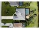 Bird's-eye view of the property and pool at 1042 Boundary Blvd, Rotonda West, FL 33947