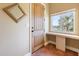 Bright entryway with tiled floor, bench, and mirror at 11200 Hacienda Del Mar Blvd # 201, Placida, FL 33946