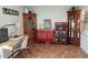 Bright hobby room with a work bench and storage at 13100 S Mccall Rd # 110, Port Charlotte, FL 33981