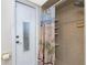 Small bathroom with shower stall, tiled walls, and beach-themed shower curtain at 139 Rotonda Cir, Rotonda West, FL 33947