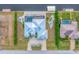 Bird's-eye view of a single-Gathering home with a metal roof and private pool at 15228 Chinook Way, Port Charlotte, FL 33981