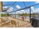 Scenic canal view from a screened patio, complete with comfortable seating at 15228 Chinook Way, Port Charlotte, FL 33981