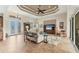 Bright and airy living room with a high ceiling and access to the front entryway at 15228 Chinook Way, Port Charlotte, FL 33981