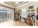 Home office with water views and ample built-in shelving at 15228 Chinook Way, Port Charlotte, FL 33981