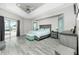 Spacious main bedroom with pool view and large bed at 15626 Meacham Cir, Port Charlotte, FL 33981