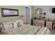 Bedroom with a full-size bed and tranquil decor at 1760 Gulf Blvd # 511, Englewood, FL 34223