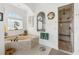 Bathroom featuring a soaking tub and walk-in shower at 185 Rotonda E Blvd, Rotonda West, FL 33947