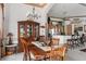 Formal dining room features a large table and access to the kitchen at 185 Rotonda E Blvd, Rotonda West, FL 33947