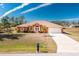 Front view of single-story home with two-car garage at 2194 Wenona Dr, North Port, FL 34288