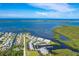 Aerial view showcasing waterfront community and location at 2424 Placida Rd # C101, Englewood, FL 34224