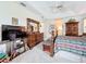 Spacious bedroom with carpeted floor and wooden furniture at 252 Medalist Rd, Rotonda West, FL 33947