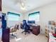 Home office with desk, chair and ample storage at 252 Medalist Rd, Rotonda West, FL 33947