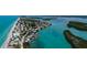 Aerial view of coastal town and waterways at 26906 Weiskopf Dr, Englewood, FL 34223