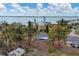 Aerial view of house near the waterfront at 321 S Mango St, Englewood, FL 34223