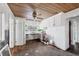 Kitchen needing complete renovation, wood ceiling at 321 S Mango St, Englewood, FL 34223