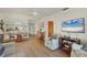 Open living room, dining area, and kitchen at 4260 Placida Rd # 18C, Englewood, FL 34224