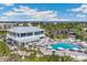 Aerial view of pool and clubhouse, near beach at 5000 Gasparilla Rd # Dc307, Boca Grande, FL 33921