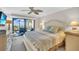 Spacious main bedroom with ocean view and private balcony at 5700 Gulf Shores Dr # B234, Boca Grande, FL 33921