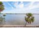 Serene waterfront view with palm trees and calm waters at 8245 Manasota Key Rd, Englewood, FL 34223