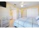 Bedroom with king-size bed, closet, and en-suite bath at 93 Rotonda Cir, Rotonda West, FL 33947