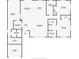 Floor plan showing a 3 bedroom, 2 bathroom home at 93 Rotonda Cir, Rotonda West, FL 33947