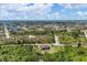 Aerial view showcasing home, pool, and surrounding landscape at 10451 Hatchett Cir, Port Charlotte, FL 33981