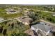 Aerial view of two homes, one under construction, from above at 13575 Chenille Dr, Port Charlotte, FL 33981