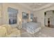 Bright bedroom with striped bedding and built-in shelving at 14173 Myakka Pointe Dr, Port Charlotte, FL 33953