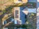 Overhead view of house, showing the roofline and backyard at 1505 Fireside St, Port Charlotte, FL 33952